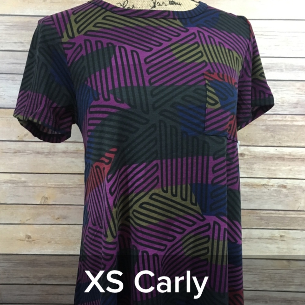 NWT Geo LuLaRoe Carly dress XS